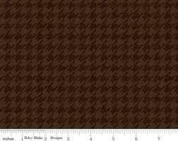 Brown Hounds Tooth Flannel