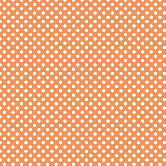 Orange with  Small white Dots Riley Blake