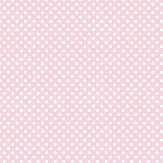Baby pink with  Small white Dots Riley Blake