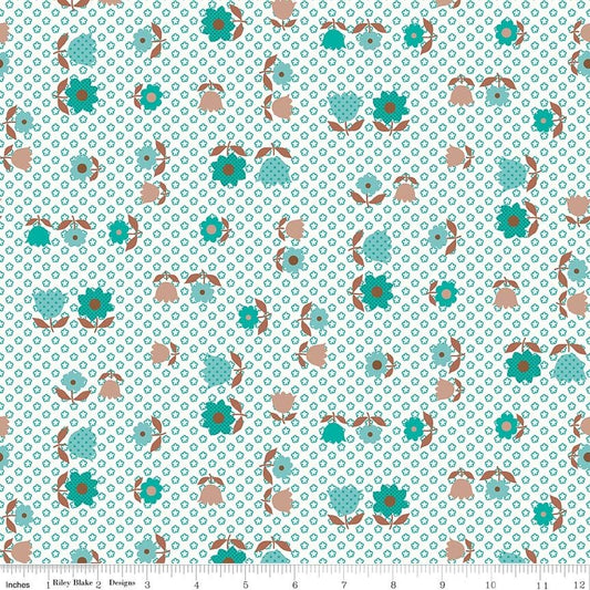 Granny Chic Apron Teal