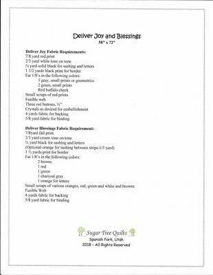 Deliver Joy Quilt Kit