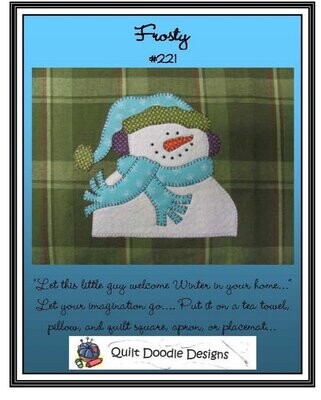 Frosty Tea Towel Kit (black tea towel)