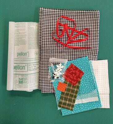 Frosty Tea Towel Kit (black tea towel)