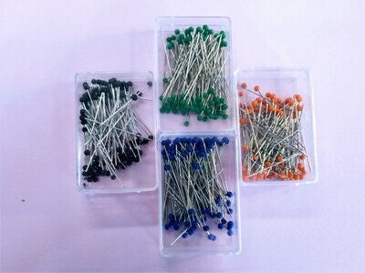 Quilters Glass Head Pins 