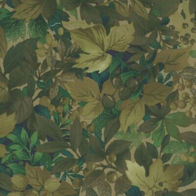 Green leaves with berries'