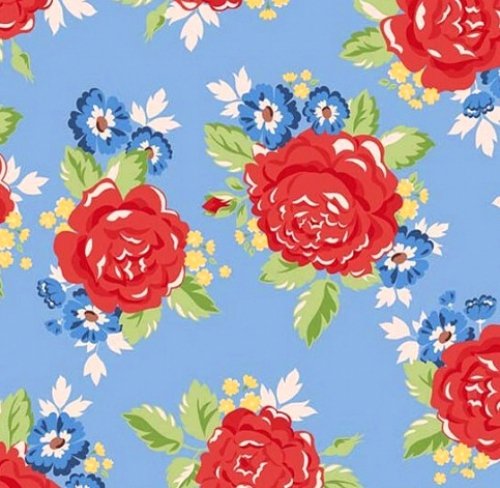 Harry and Alice Large Rose Blue