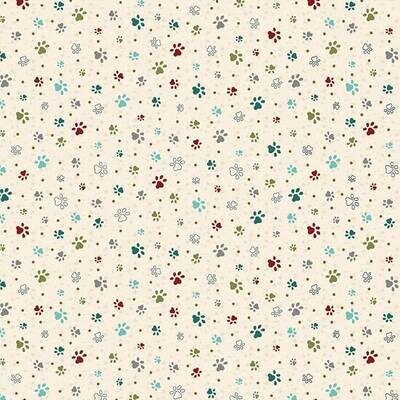 Live Love Meow paw prints