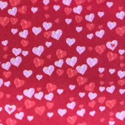 Love Letters Hearts on Red