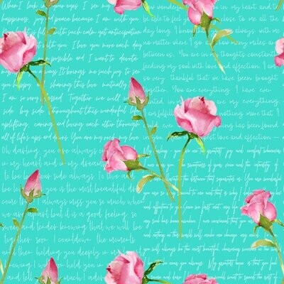 Love Letters Roses on Words