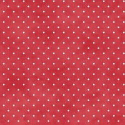 Swiss dot red with white dots