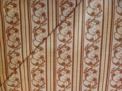 Romancing the Past Border Striped Mahogany