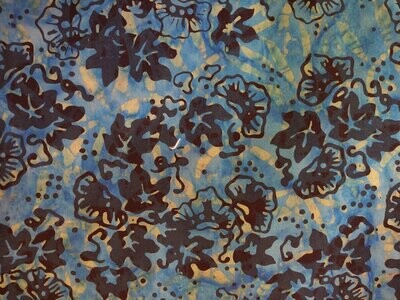 Batik Teal& Black