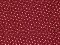 Circa 1800's Little Flowers Tan Burgundy