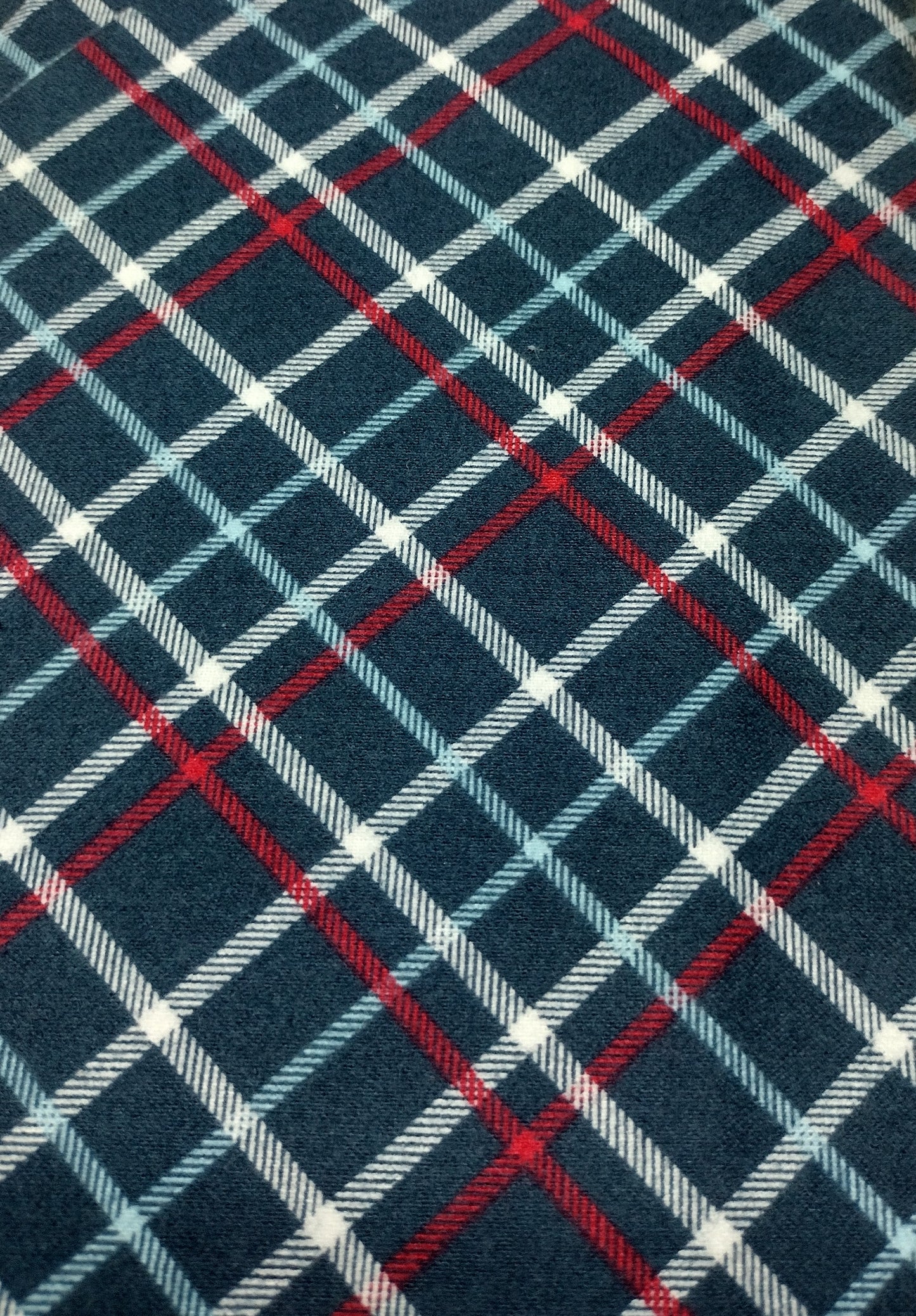 Blue, Red, White, Plaid Flannel