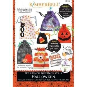 Kimberbell It’s a Cinch! Gift Bags, Volume 1: Halloween Machine Embroidery CD 94