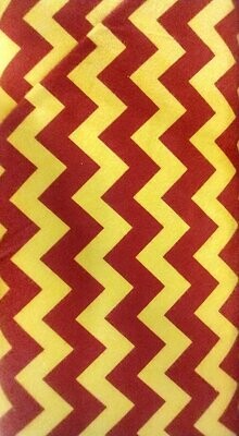 Maroon and Gold Chevron Flannel