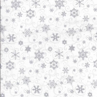 Snowflake and Swirl
Glitter White