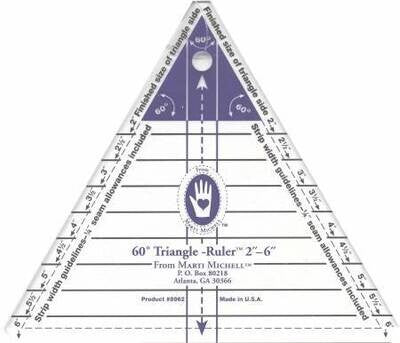 Triangle Ruler Small 60 Degree 2in to 6in