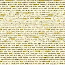 Vintage Gold Words